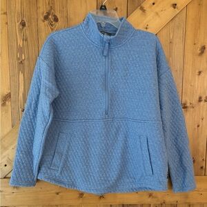 Blue Quilted Women's Sweater